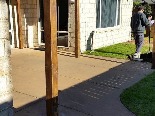 Before we started the paving