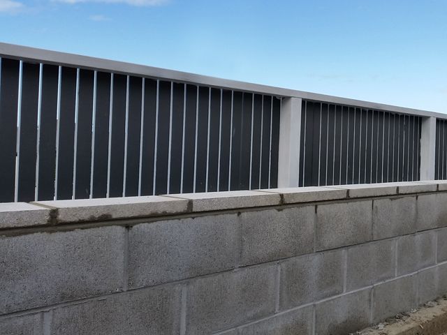 Block planters and fencing