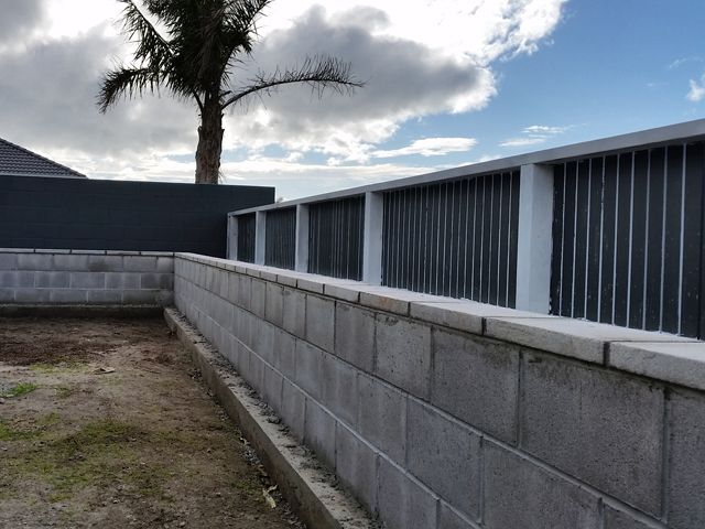 Block planters and fencing